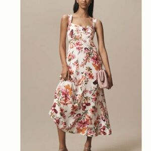 NWT - SOLD OUT - Anthropologie Maeve Jocelyn Midi Slip Dress sz Petite Large